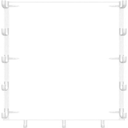 Guru Yoga Mat Holder Wall Mount with 3 Hooks for Hanging Yoga Strap, Resistance Bands, 5-Sectional Metal