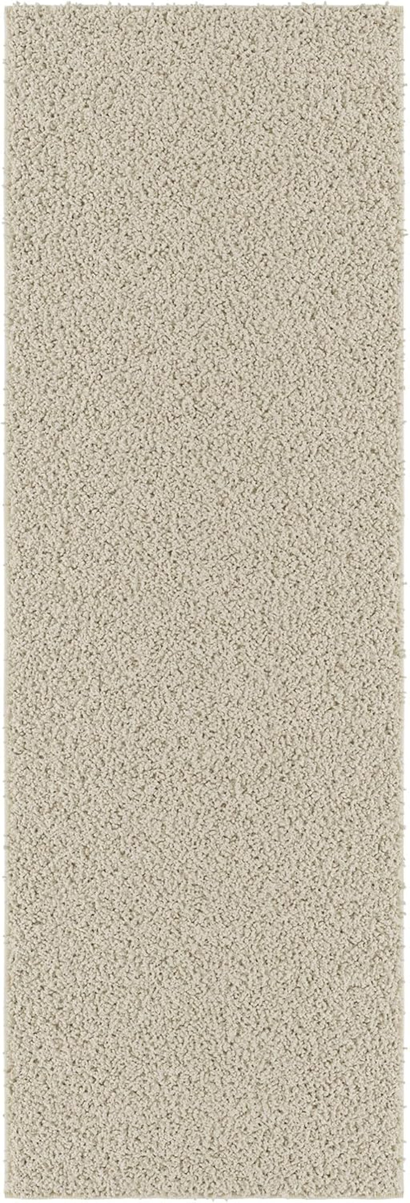 2' X 6' Shaggy Runner Rug - Plush & Cozy Non-Slip Carpet for Bedroom, Living Room, Bathroom & Entryway - Durable & High-Traffic Friendly for Hallways & Dorms, Cream