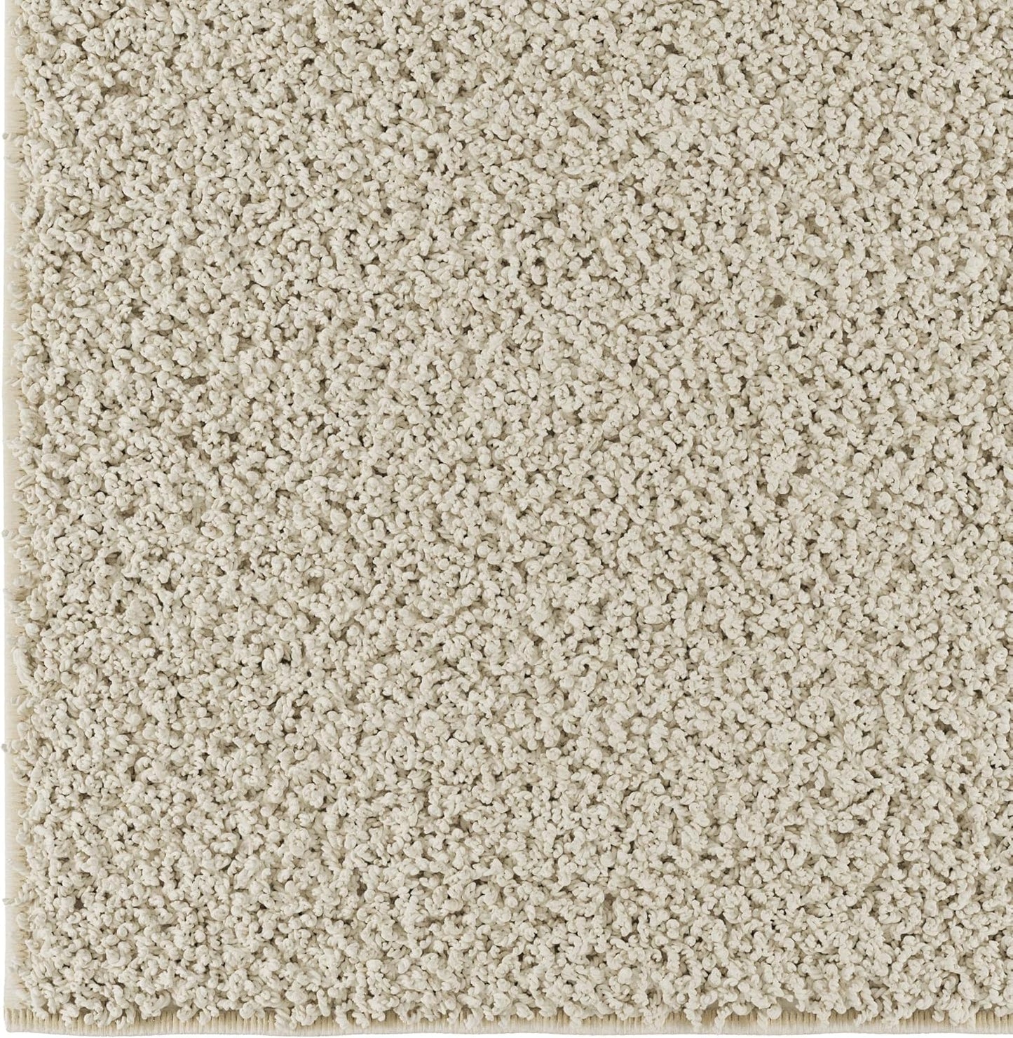 2' X 6' Shaggy Runner Rug - Plush & Cozy Non-Slip Carpet for Bedroom, Living Room, Bathroom & Entryway - Durable & High-Traffic Friendly for Hallways & Dorms, Cream