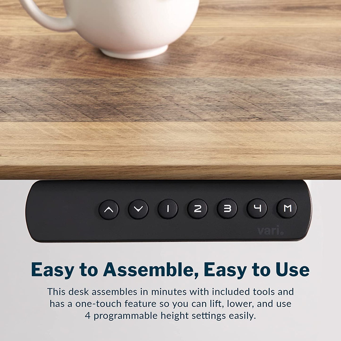 Electric Standing Desk - 60X30 desk, Adjustable Height Stand up Computer Desk - Dual Motor with Memory Presets, Stable T-Style Legs- Home Office Essentials - Reclaimed Wood